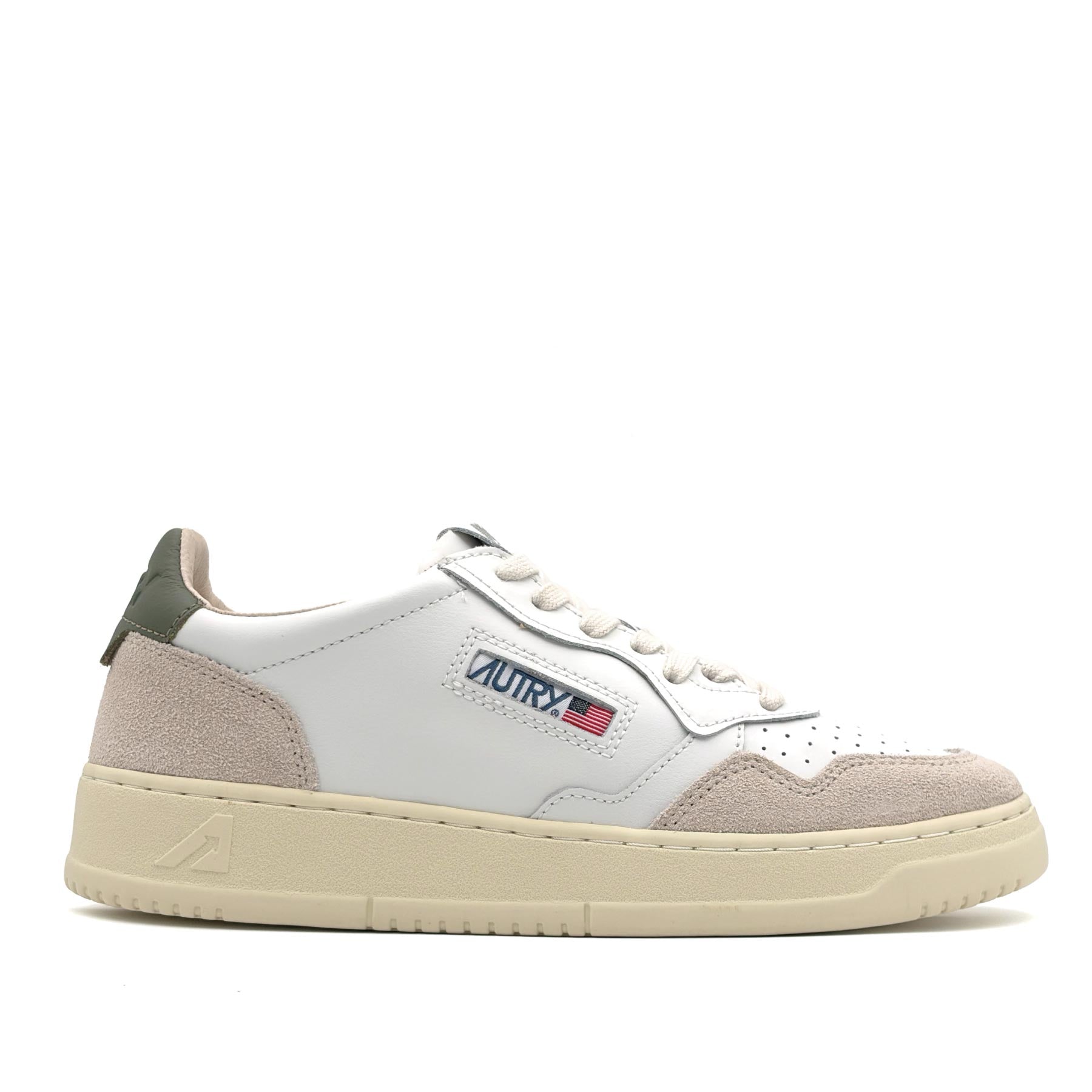 Medalist Low Man Leather Suede White Bronze Green