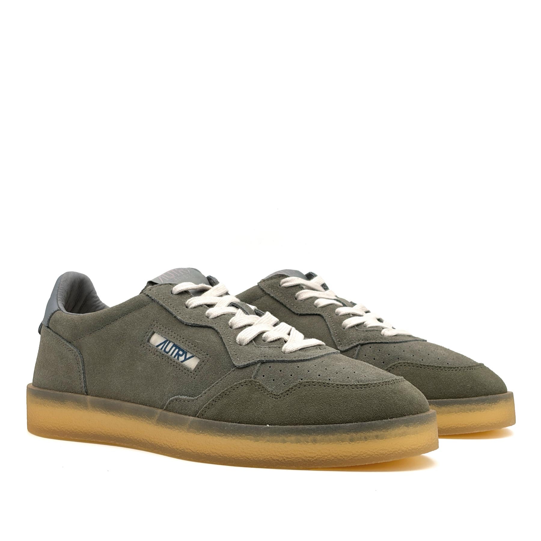 Medalist Low Man Suede Leather Crepe Smoke Green Night Owl