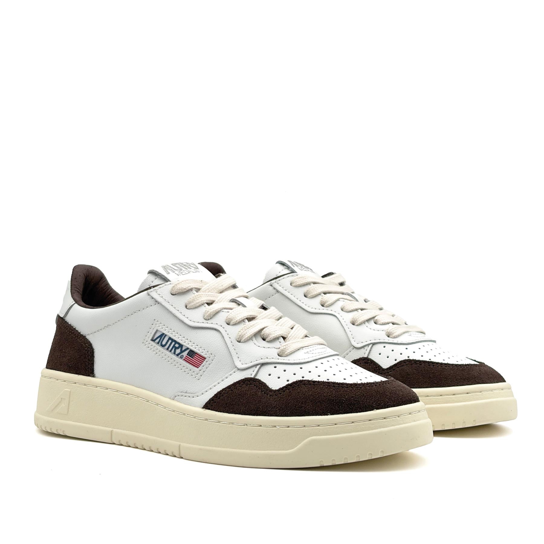 Medalist Low Women Soft Leather Suede White Mogano